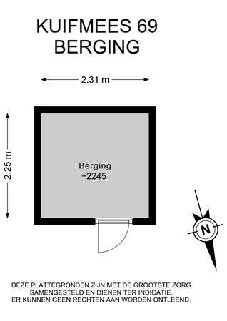 Floorplan - Kuifmees 69, 1423 NN Uithoorn